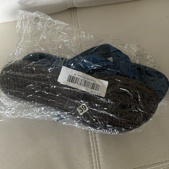 Non Slip Womens Flip Flops Sandals Blue Size 8.5 New - Picture 3 of 5